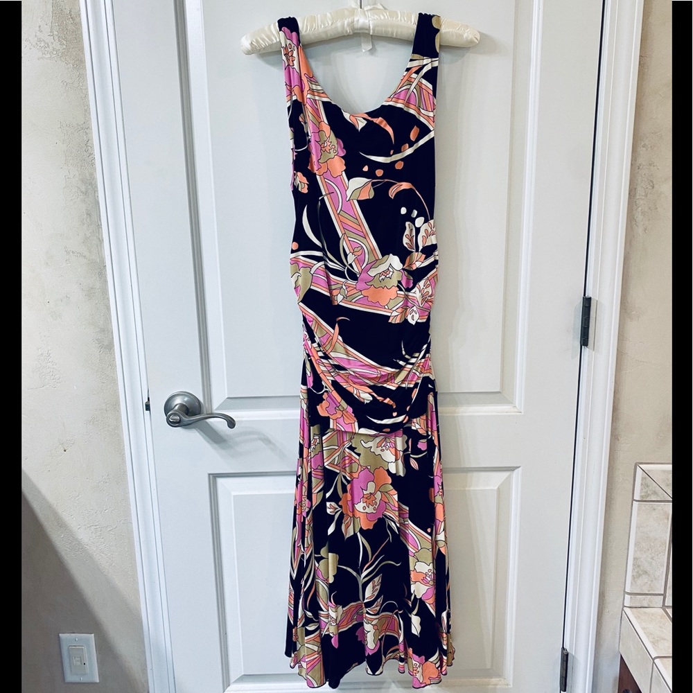 Vintage Ruched Karen Kane Medium Dress